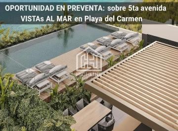 Departamento · 34m² · 1 Recámara · Departamento de 1 Recamara en Venta, Vista Al Mar, Playa del Carmen, 5ta Av