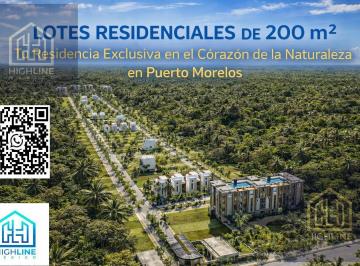 Terreno / Lote · 200m² · Lotes Residenciales de 200 m² en Puerto Morelos
