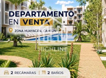 Departamento · 87m² · 2 Recámaras · 2 Estacionamientos · Departamento 2 Recámaras en Av Huayacán | 87 m² | 2 Estacionamientos | Cancún