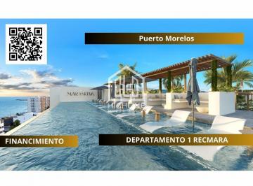 Departamento · 67m² · 1 Recámara · 1 Estacionamiento · Departamento en Venta Puerto Morelos 1 Recámaras Cerca del Mar Facilidades de Pagos