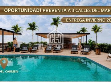 Departamento · 40m² · 1 Recámara · 1 Estacionamiento · Departamento Estudio/ Preventa Playa del Carmen/ Excelente Ubicacion 4 Calles del Mar/promocion!
