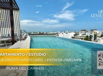 Departamento · 35m² · 1 Recámara · 1 Estacionamiento · Departamento Estudio Llave en Mano Calle 38 Centro en Playa del Carmen | con Alberca