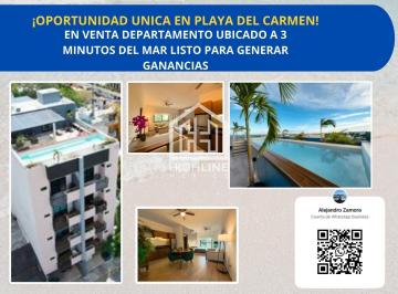 Departamento · 48m² · 1 Recámara · 1 Estacionamiento · Departamento Ubicado en Playa del Carmen a Unas Cuadras del Mar