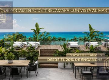 Departamento · 34m² · 1 Recámara · Departamento 1 Recamara Vista Al Mar/ Amueblado Equipado/ Oportunidad /playa del Carmen/roi.