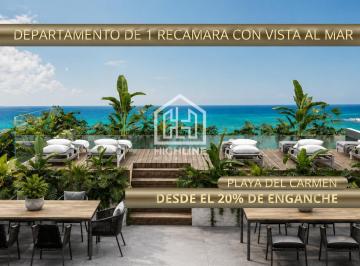 Departamento · 34m² · 1 Recámara · Departamento 1 Recamara Vista Al Mar/ Amueblado Equipado/ Oportunidad /playa del Carmen/roi.