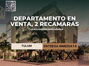 Departamento · 76m² · 2 Recámaras · 1 Estacionamiento · Departamento Terminado de 1 Recamara en Tulum