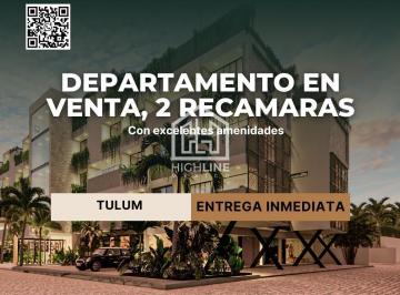 Departamento · 76m² · 2 Recámaras · 1 Estacionamiento · Departamento Terminado de 1 Recamara en Tulum