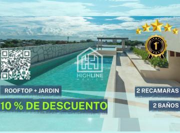 Departamento · 105m² · 2 Recámaras · 1 Estacionamiento · Departamento de 2 Recamaras en Playa del Carmen| 10% Descuento Tiempo Limitado | Entrega Inmediata