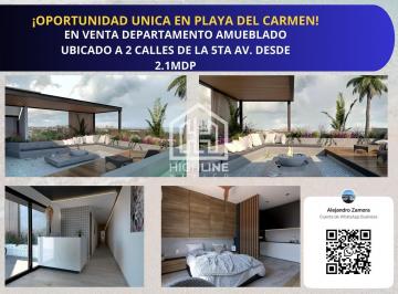 Departamento · 28m² · 1 Recámara · 1 Estacionamiento · En Venta Departamento Amueblado Ubicado a 2 Calles de La 5ta Av