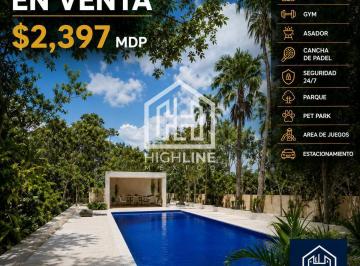 Departamento · 52m² · 2 Recámaras · 1 Estacionamiento · Departamento en Playa del Carmen 2 y 3 Recamaras con Pickleball, Padel, Gimnasio, Alberca, Pet Park