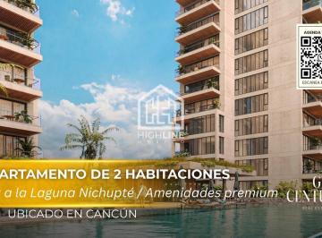 Departamento · 137m² · 2 Recámaras · 1 Estacionamiento · Departamento de 2 Habitaciones en Venta en Cancún a Poca Distancia de La Playa | Alberca