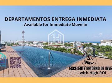 Departamento · 55m² · 2 Recámaras · 1 Estacionamiento · Oportunidad Departamento en Playa del Carmen |frente Al Mar en 5ta Av | A300 m del Mar