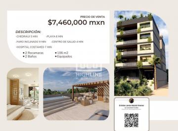 Departamento · 106m² · 2 Recámaras · 1 Estacionamiento · Gran Oportunidad de Inversión en Puerto Morelos | Jacuzzi Privado y a Pasos del Mar