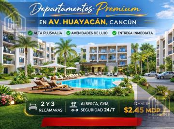 Departamento · 80m² · 3 Recámaras · 1 Estacionamiento · Departamento de 3 Recámaras en Cancún | Entrega Inmediata