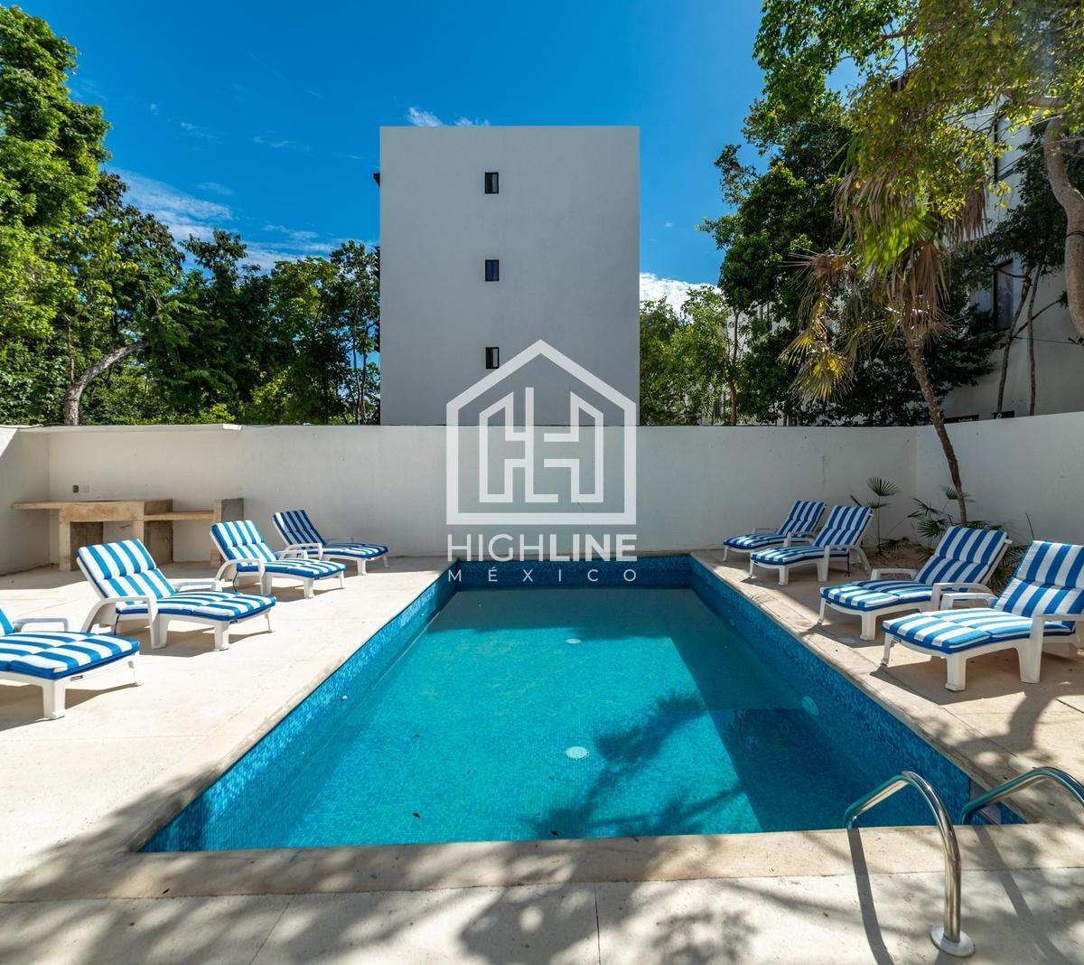 Discounted Price: Furnished 2-Bedroom Apartment in Tulum with Swimming Pool in a Private Residential Complex