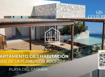 Departamento · 45m² · 1 Recámara · 1 Estacionamiento · Departamento de 1 Habitación Llave en Mano a Pasos del Mar en Playa del Carmen | con Rooftop
