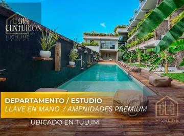 Departamento · 51m² · 1 Recámara · 1 Estacionamiento · Departamento Tipo Estudio Llave en Mano de Entrega Inmediata en Tulum a Pasos del Mar | Alberca