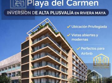 Departamento · 33m² · 1 Recámara · 1 Estacionamiento · Invierte en Departamento en Playa del Carmen, Alberca, Gym