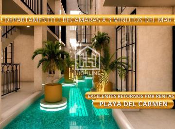 Departamento · 95m² · 2 Recámaras · Departamento 1 Recamara/ 3 Minutos del Mar/ Playa del Carmen/ Oportunidad / Plusvalia