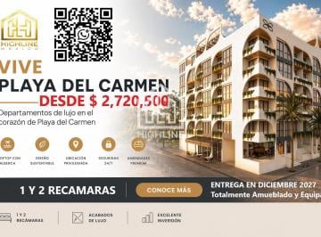 Departamento · 36m² · 1 Recámara · 1 Estacionamiento · Invierte en Departamento en Playa del Carmen: Lujo, Ubicación y Alta Plusvalía