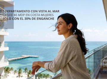 Departamento · 96m² · 2 Recámaras · Departamento 2 Recamaras con Vista Al Mar/ Beach Club Privado/ Preventa/ Plusvalia.