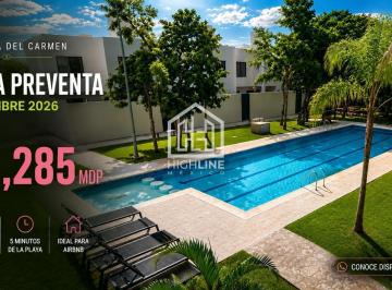 Casa · 208m² · 3 Recámaras · 2 Estacionamientos · Casa en Preventa – Playa del Carmen – 3 Habitaciones – 5 Minutos de La Playa