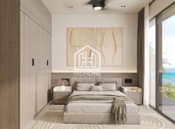 Departamento · 34m² · 1 Recámara · 1 Estacionamiento · Estudio Lujoso con Vista Al Mar en La 5ta Av en Playa del Carmen con Rooftop y Solárium