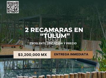Departamento · 134m² · 2 Recámaras · 1 Estacionamiento · Departamento en Venta de 2 Habitaciones de 142 m² en Tulum