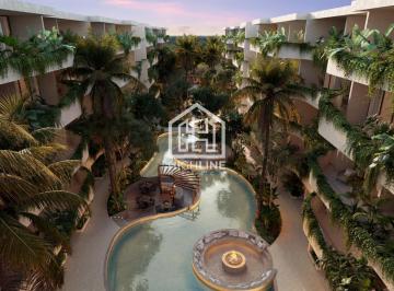 Departamento · 45m² · 1 Recámara · 1 Estacionamiento · Departamento en Venta en Tulum de 1 Habitación a 10 Min de La Playa Entrega Inmediata | con Alberca