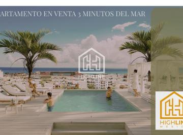 Departamento · 40m² · 2 Recámaras · 1 Estacionamiento · Departamento en Venta en Playa del Carmen 1 Habitacion /terraza/ 3 Minutos del Mar