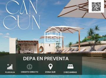 Departamento · 91m² · 2 Recámaras · 1 Estacionamiento · Estudios en Cancun Preventa I Zona Sur I Infinity Pool, Cancha de Padel I Credito Directo