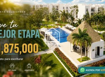 Departamento · 84m² · 2 Recámaras · 1 Estacionamiento · Departamento en Venta – Playa del Carmen – 2 Recámaras – Alberca y Pet Park