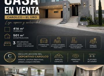 Casa de 3 habitaciones, Monterrey · Residencia de Lujo en Carolco Residencial | Jardín y Vistas a La Sierra