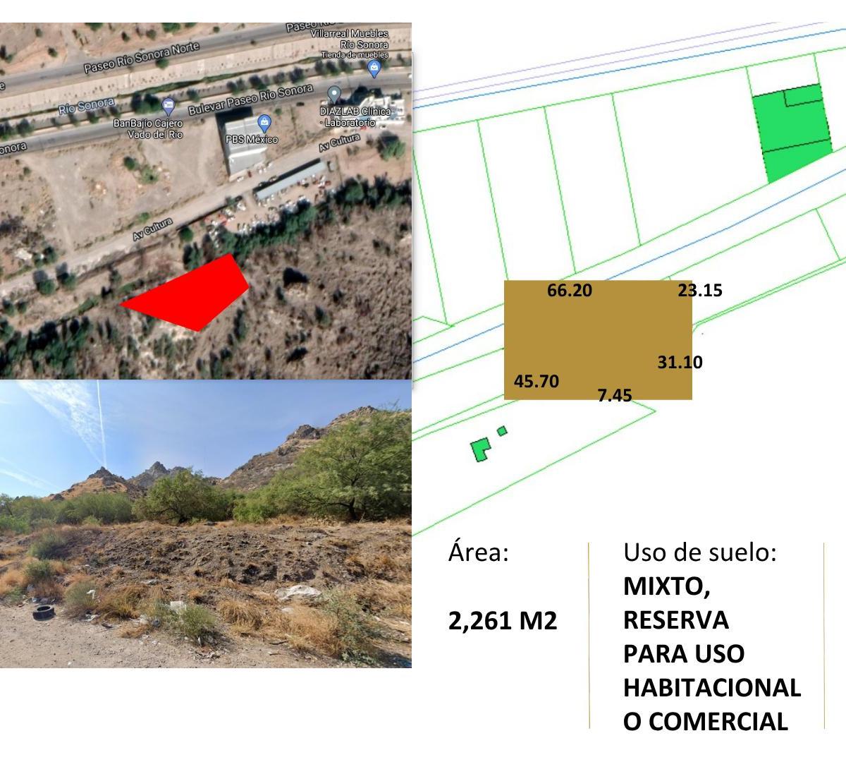 Land for Sale, 2,261 m&sup2;, in Río Sonora Development, Hermosillo, Sonora