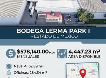 Local comercial · 13607m² · Bodega Industrial en Renta Lerma Park I Edo. Mexico Sup. 4,447.23 m²