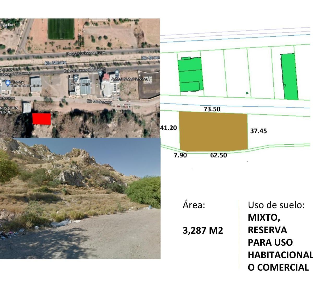Land for Sale, 3,287 m&sup2;, in Río Sonora Development, Hermosillo, Sonora.