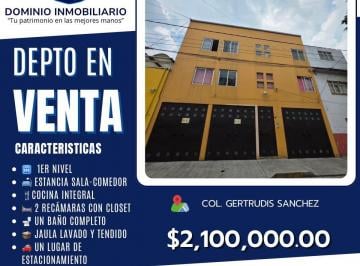 Departamento de 2 habitaciones, Gustavo A. Madero · Dominio Inmobiliario Propone en Venta Departamento en Colonia Gertrudis Sanchez III Seccion
