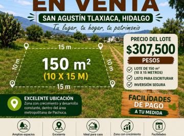 Terreno / Lote , San Agustín Tlaxiaca · Venta de Lotes en Pagos