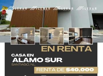 Casa de 4 habitaciones, Santiago · Casa en Renta Alamo Sur
