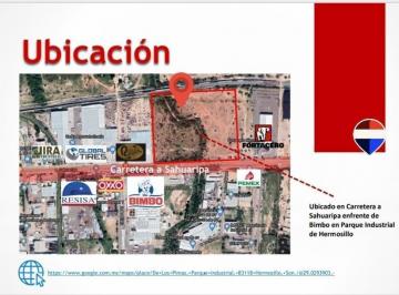 Terreno / Lote · 52881m² · Terreno Industrial en Venta en Parque Industrial de Hermosillo, Sonora