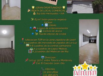 Local comercial de 1 habitación, León · Justo Lo Que Buscas!local Comercial Sobre Bulevar La Luz 63 m²