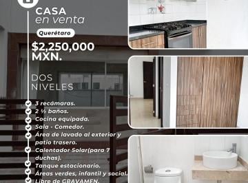 Casa en condominio de 3 habitaciones, Querétaro · Casa en Venta en Querétaro Disponible con Entrega Inmediata
