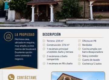 Casa · 4 Recámaras · 2 Estacionamientos · Casa - Los Mangos