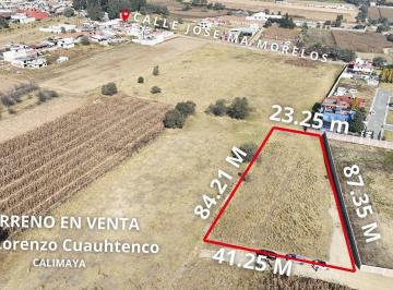 Terreno / Lote · 2826m² · Terreno en Venta en San Lorenzo Cuauhtenco Calimaya