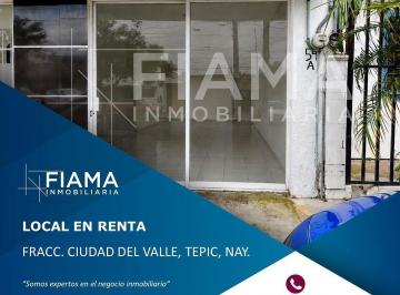 1ed2f9e4a55e1e4f58241380aa2bac97ebea726dda16f381bf054bf275193652 · Local Comercial en Renta en Fracc. Ciudad del Valle, Tepic, Nayarit.