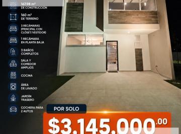 Casa · 167m² · 4 Recámaras · 2 Estacionamientos · Casa Al Sur de La Ciudad_pt