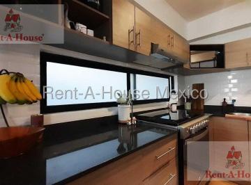 Departamento · 180m² · 3 Recámaras · 2 Estacionamientos · Departamento Tipo Townhouse Amueblado en Renta en Anahuac, Miguel Hidalgo Cr 26 - 3345.