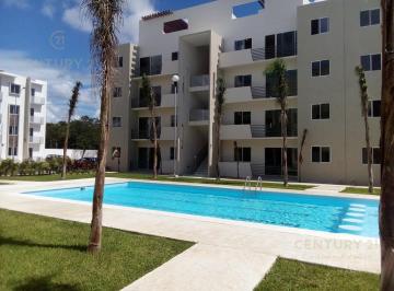 Departamento · 102m² · 3 Recámaras · 1 Estacionamiento · Spectacular 3 Bedroom Furnished Apartment For Rent, P. B. Paseo de Los Olivos, Playa del Carmen P318