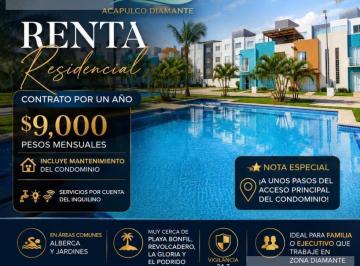 Casa · 60m² · 2 Recámaras · 1 Estacionamiento · Renta Residencial Punta Mar