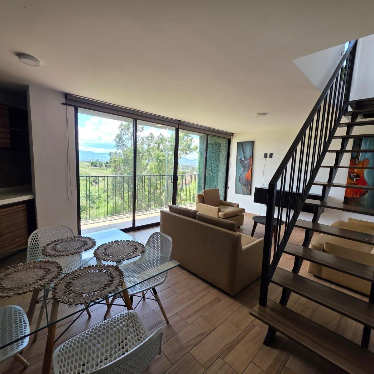 Furnished Loft with Roof Garden for Rent in Lomas del Sur, Morelia